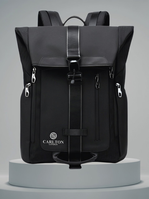 CARLTON LONDON Roll-Top passenger Workpack Polyester Ideal For