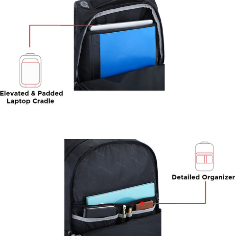 HARISSONS Xeno 39 L Laptop Backpack Black Price in India