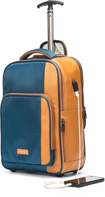 Assembly 15.6 inch Premium Laptop Roller Case-Laptop Backpack Trolley with  Whls- Jetson 30 L Trolley Laptop Backpack Blue - Price in India |  Flipkart.com