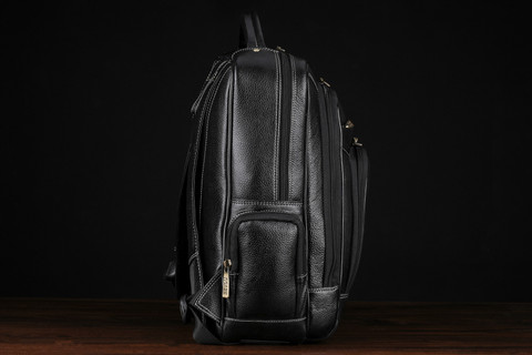 BRAND LEATHER 100% Genuine Leather Laptop Backpack 35 L Laptop