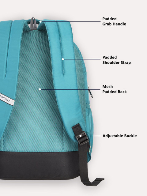 Lavie Sport Zolt X Laptop 34 L Laptop Backpack Teal - Price in