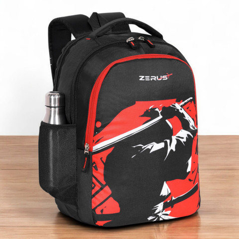 ZERUS Samurai Print School College Travel Bag for Boys Men