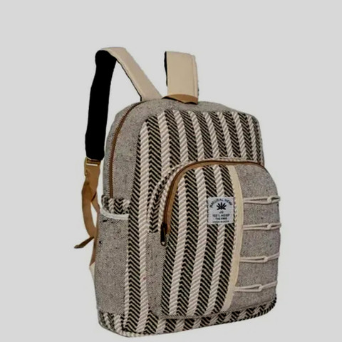 Lexical Hemp Backpack for Laptop, Jute Bags for Collage Girls