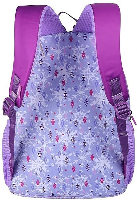DISNEY Kids Soft School Bag Anna Elsa School Bag for Unisex Kids| PURPLE  (5-12 Years) 16 L Backpack
