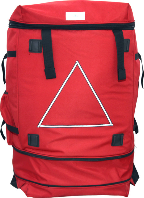 Ultrafine Red Logistics/Courier/Grocery Delivery Bag Waterproof With Rain  Cover 116 L Backpack