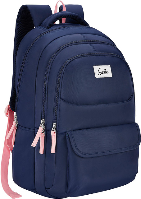 Genie ANGELA 36 L Laptop Backpack Navy Blue Price in India