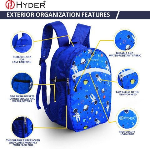 Hyder Kids Seamless Astronaut Cartoon Best Stylish Waterproof Lightweight  School Bag 20 L Backpack