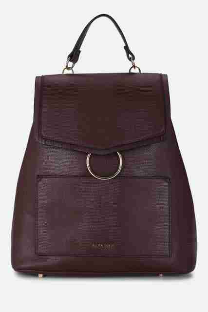 allen solly leather backpack Luxury - Brown - Premium Leather Our Brown Carrier Backpack breaks new ground in how men and females get around town with their belongings in an upscale bag that will certainly catch the eye of onlookers Allen Solly Women Black Textured