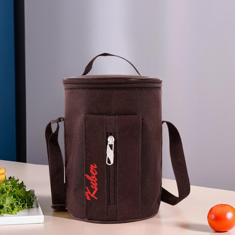 KUBER INDUSTRIES Canvas Lunch Bag for Men, Women And Kids, Lunch Bag for  School, Picnic, Office, Carry Bag for Lunch Box (Brown) Lunch Bag