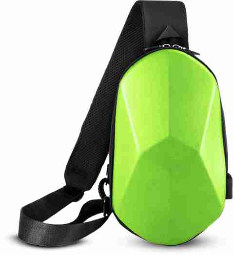 REDHORNS Hard Case Crossbody Sling Bag for Men Women Chest Bag with USB  Charging Port Waterproof Sling Bag