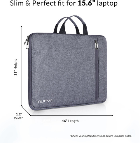 Alifiya 14-Inch Laptop Sleeve Case Cover Bag With Charger Pouch For  Lenovo/Asus/ HP/Dell Laptop Sleeve/Cover