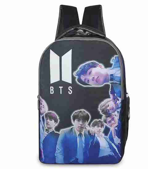 PLEXY BTS ARMY SPACY LAPTOP BAGPACKS 30 L Laptop Backpack BLACK