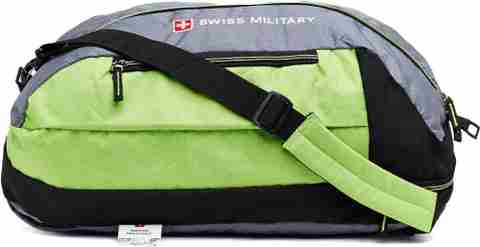 SWISS MILITARY Polyester gym duffle cum backpack