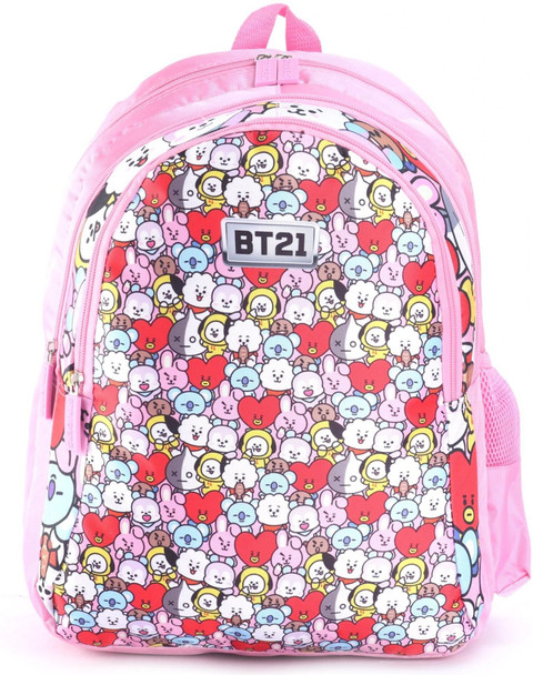 striders BT21 School Bag Trendy Style for Young Dreamers Kawaii Age (3 to  years) Waterproof School Bag
