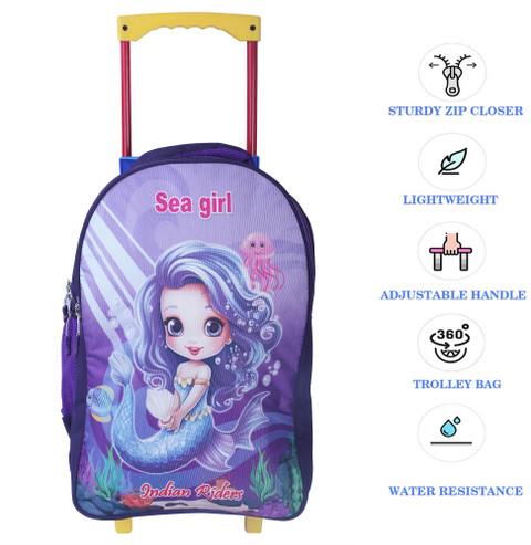 Indian Riders SEA GIRL School Kids Trolley Bag