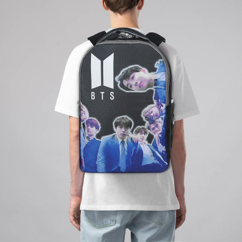 PLEXY BTS ARMY SPACY LAPTOP BAGPACKS 30 L Laptop Backpack BLACK