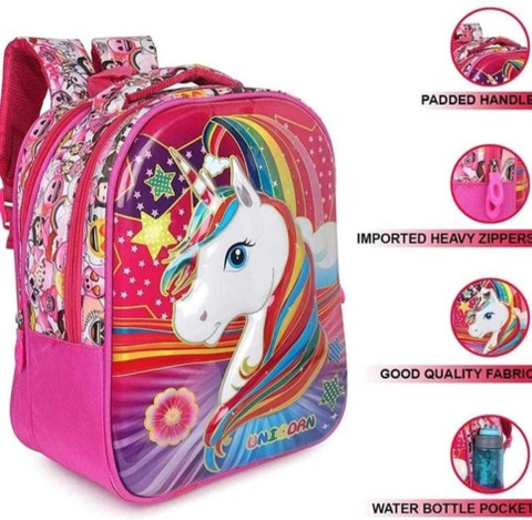 Taufa Villa Unicorn school bags for Girls, Unicorn stationary, Unicorn bag  for Boys Girls School Bag