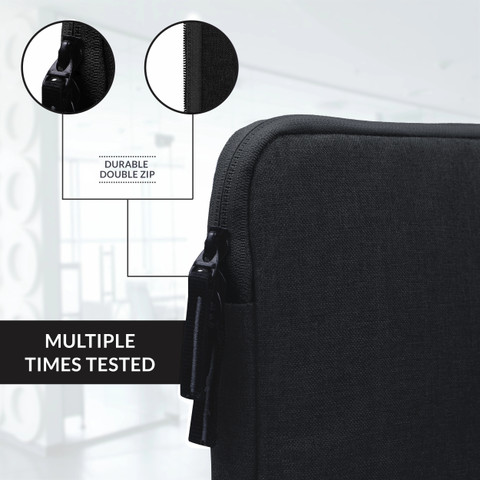 Alifiya 16-Inch Laptop Sleeve Case Cover Bag For MacBook and Other Laptops  (L22_Black) Laptop Sleeve/Cover