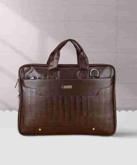 Flipkart.com | ZIPLINE Faux Leather Laptop Office Bag For Men