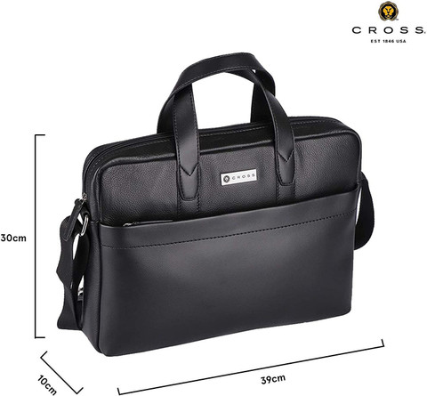 Flipkart.com | CROSS Bradbury Black PU Leather Men Briefcase