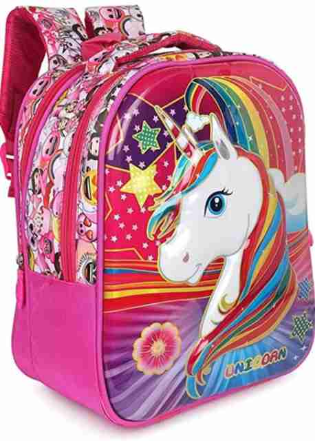 Urban Festivities Unicorn school bag for Girls stationary for kids  Waterproof Backpack