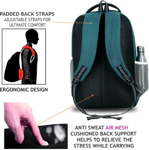 facto Stylish Waterproof Backpack 45L Light Green - Image 7