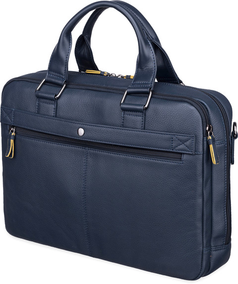 バッグ navy co Flipkart.com | Mai Soli Chester Navy Blue Genuine Leather Double