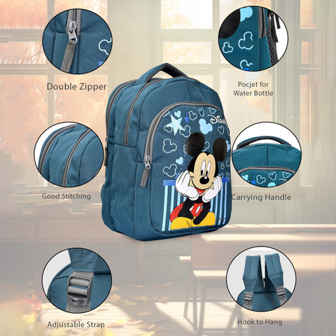 DISNEY Mickey School Bag for Kids|3 Compartments