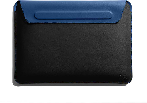 DailyObjects Black-Blue SnapOn Envelope Sleeve For Macbook Air/Pro  (13 inch) Laptop Sleeve/Cover