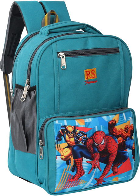 Spiderman School Bag Lkg Lucky Kids Spiderman Printed Backpack 12