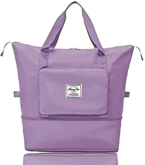 CABINCLUB Foldable Travel Duffel Bag, Large Capacity Folding Travel Bag  Waterproof Multipurpose Bag