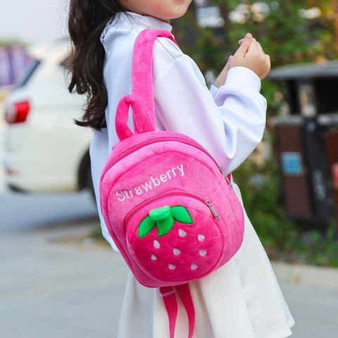 Toys R Us Strawberry Cartoon School Bag for to Years Kids Girls Boys  Backpack School Bag - Main Image