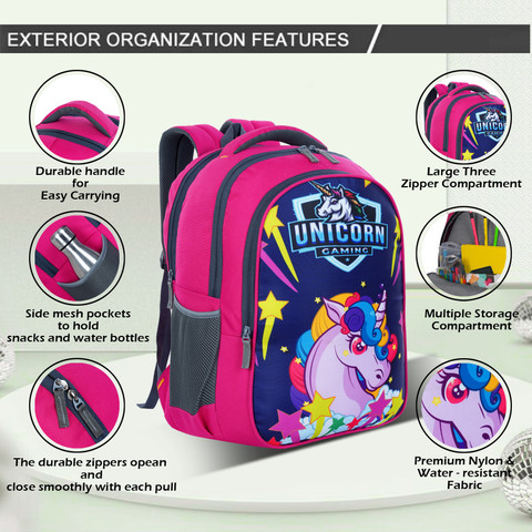 Pink Unicorn School Bags Unicorn Backpack And Lunch Box Myron
