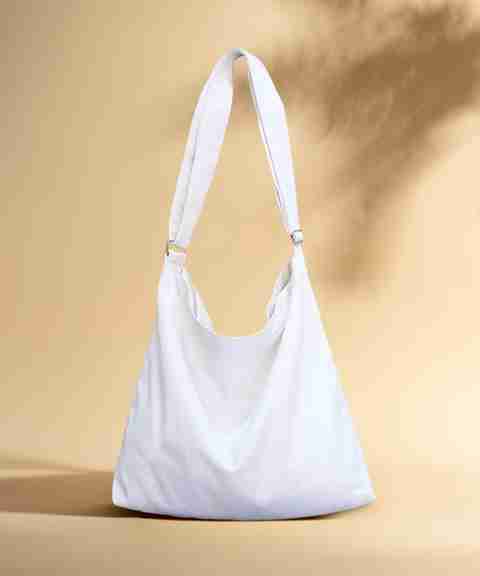 Lify Canvas Hobo Bag-White Shoulder Bag