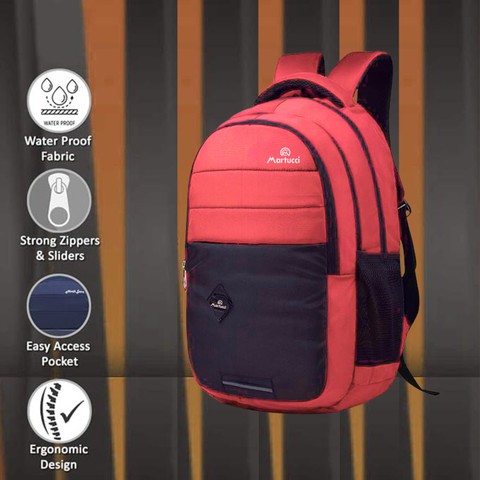 Martucci School Bags for Boys and Girls/Coaching Bag/Tuition Bag (Secondary  6th Std Plus) Waterproof School Bag