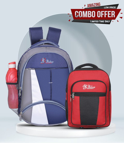 blubags 40L Laptop Bag/School Bag/College Bag 20L Small Kids Bags Combo  Pack Of 40 L Backpack