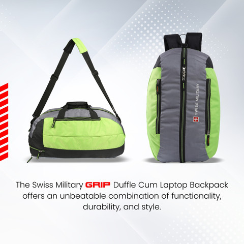 Flipkart.com | SWISS MILITARY Polyester gym duffle cum backpack