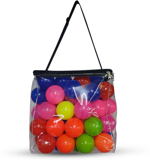 KONFIZ Plastic Soft Balls (100 Balls Colours) Cricket Tennis Ball - Main Image