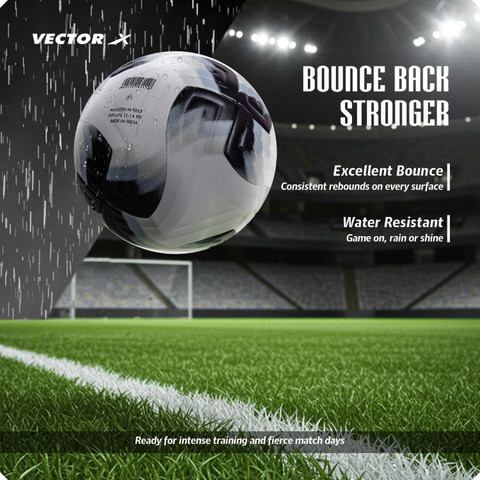 VECTOR X Tristar NX PU Thermo Bonded Soccer Ball+Needle training