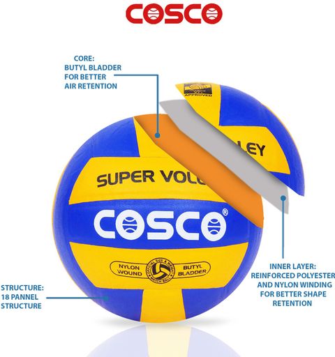 COSCO Super Volley Volleyball Size 4 Multicolor - Image 7