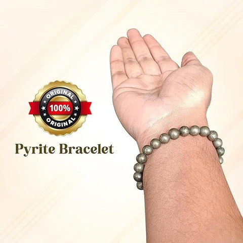 VIBESLE Pyrite, Stone Beads, Crystal Bracelet Price in India Buy