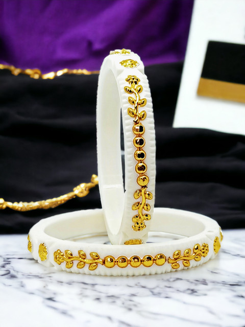 Sakha Pola Badhano Gold Plated Shakha Pola Online Jill Fashion