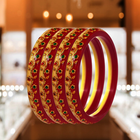 beutifly Plastic Gold-plated Bangle Set Price in India Buy