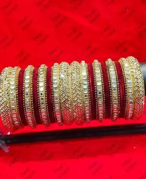Rajwadi Metal, Alloy Bangle Set