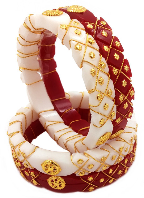 TANVI J Plastic Gold-plated Shakha Pola Price in India Buy TANVI