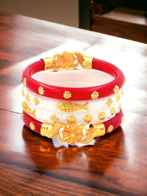 jill fashion Plastic Gold-plated Shakha Pola Price in India Buy