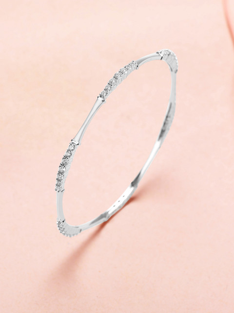 Silver Bangles For Baby Girl Tanishq Mia By Tanishq Silver Cubic