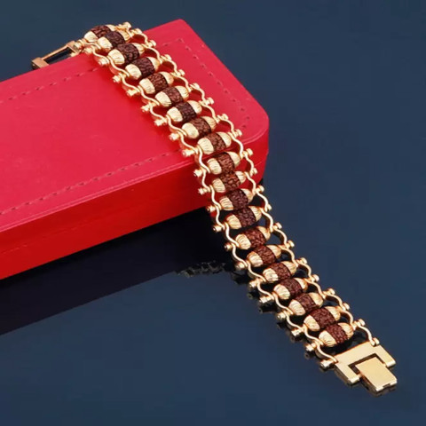 sk fashion enterprises Brass Gold-plated Bracelet Price in India