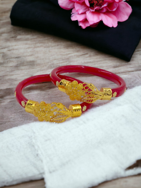 Pola Bangles With Price Design Gold Plated Shakha Pola BEAUTY