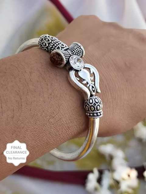 MAHADEV Brass Silver Kada Price in India Buy MAHADEV Brass